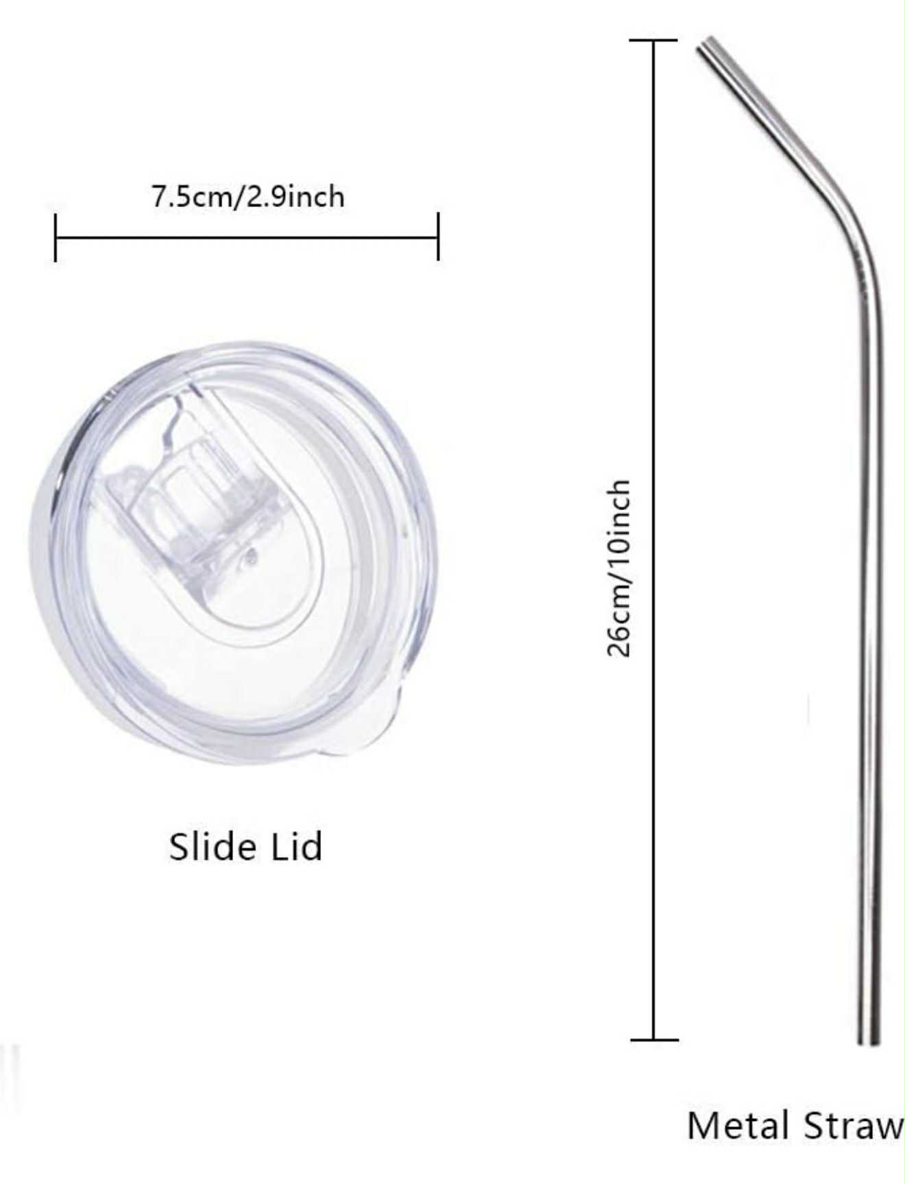 20oz Tumblers with straw and straw cleaner in box