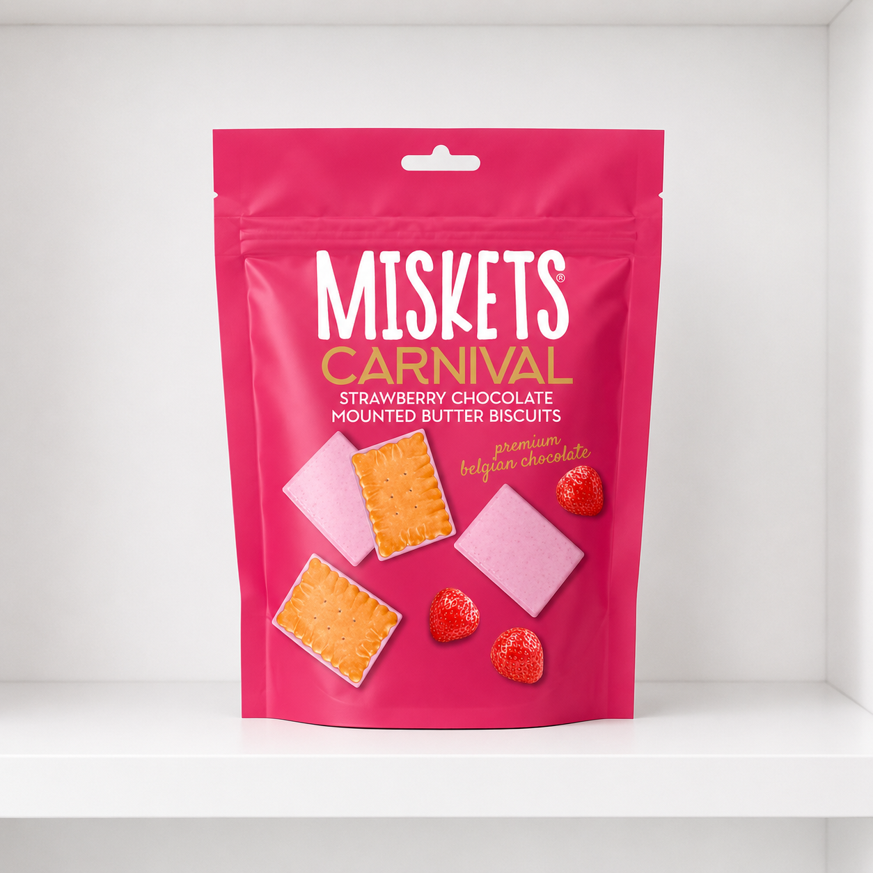 Miskets Strawberry & White Mini Biscuits