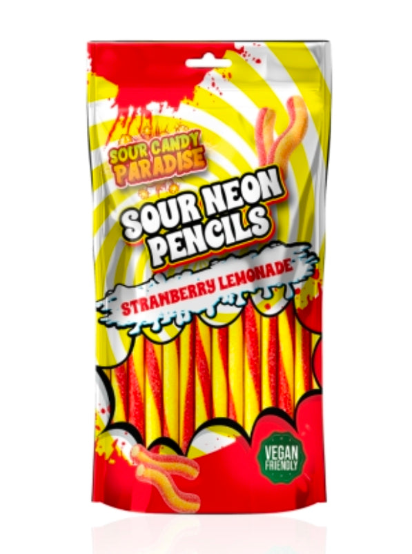 Strawberry Lemonade Sour Neon Pencils