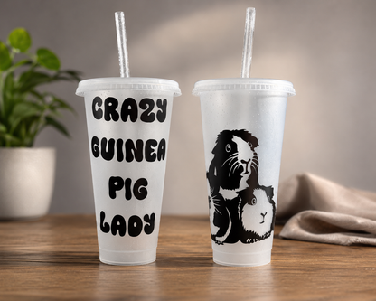 24oz Cold Cups personalized with permanent vinyl