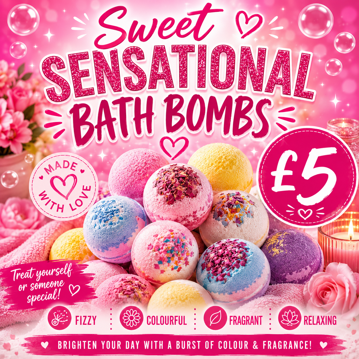 Bath bombs £5