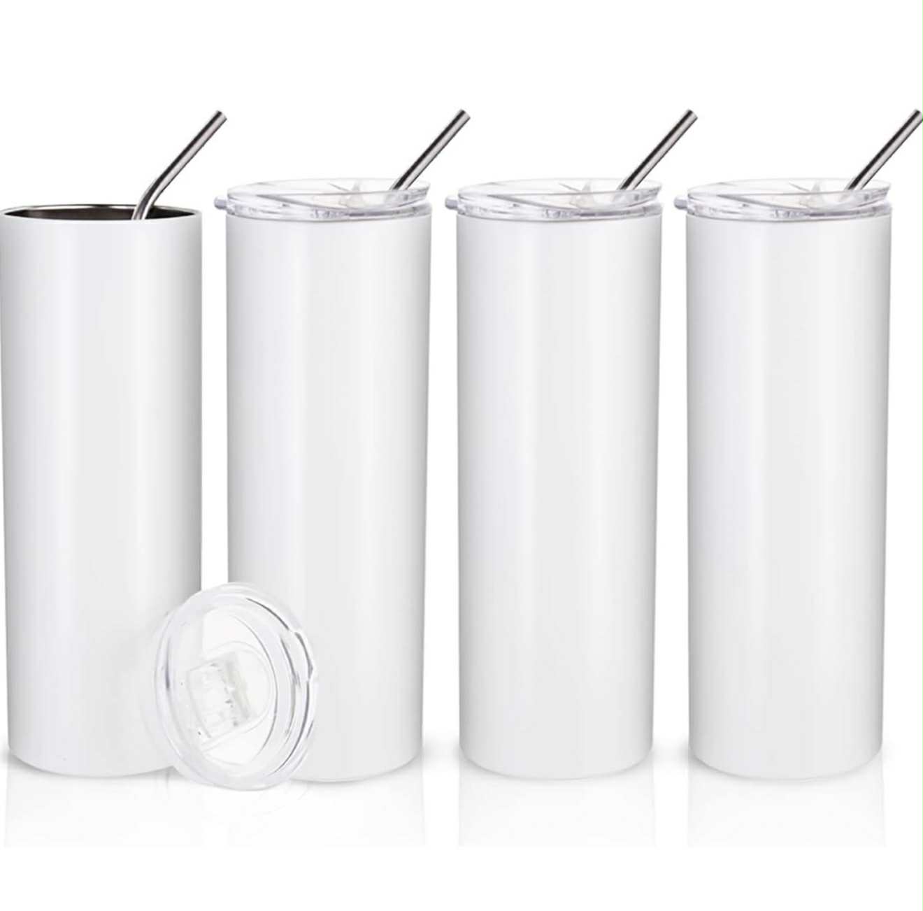 20oz Tumblers with straw and straw cleaner in box