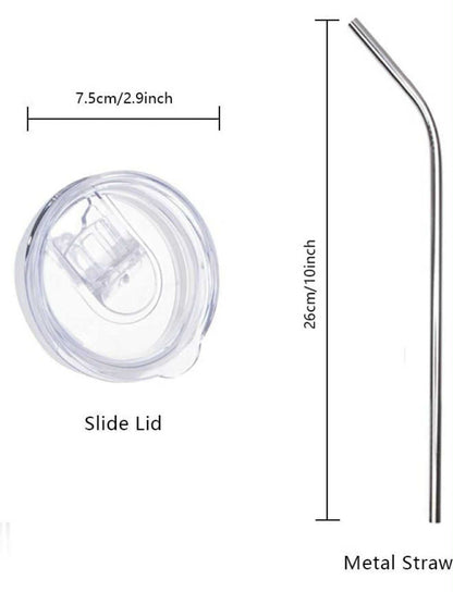 20oz Tumblers with straw and straw cleaner in box