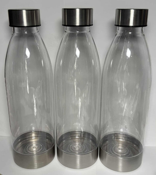 Clear Water Bottles Personalized with Permanent Vinyl