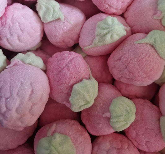 Jelly filled raspberry mallows