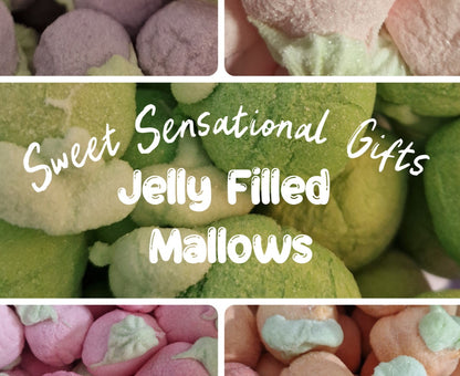 Jelly Filled Raspberry Marshmallows
