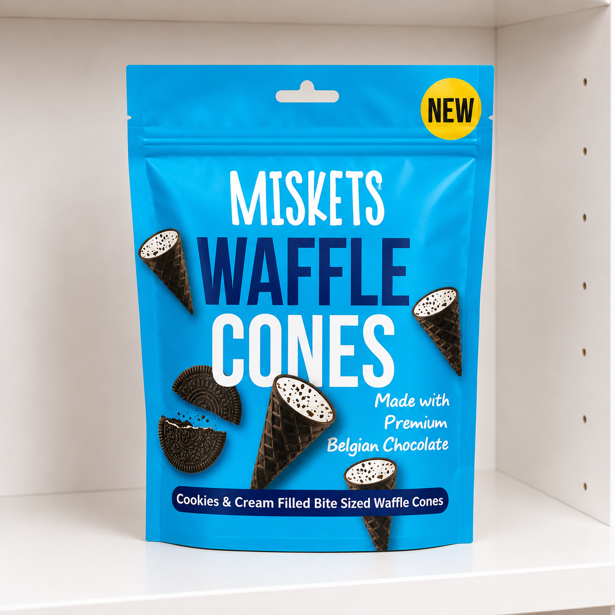 Miskets Cookies & Cream Cones