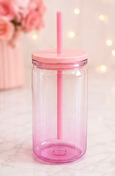 Ombre Can Style Cups - With Decal Wrap