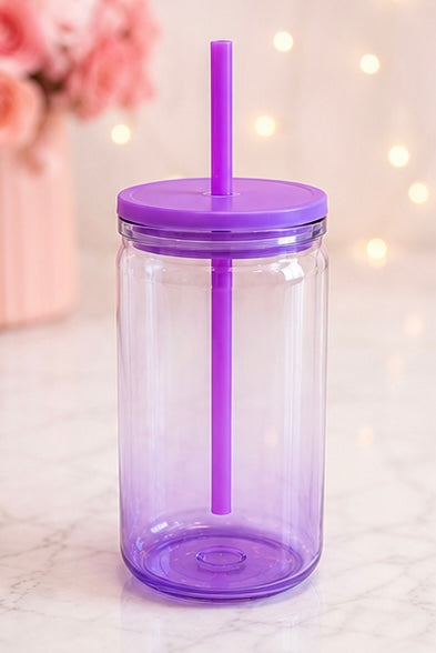 Ombre Can Style Cups - With Decal Wrap