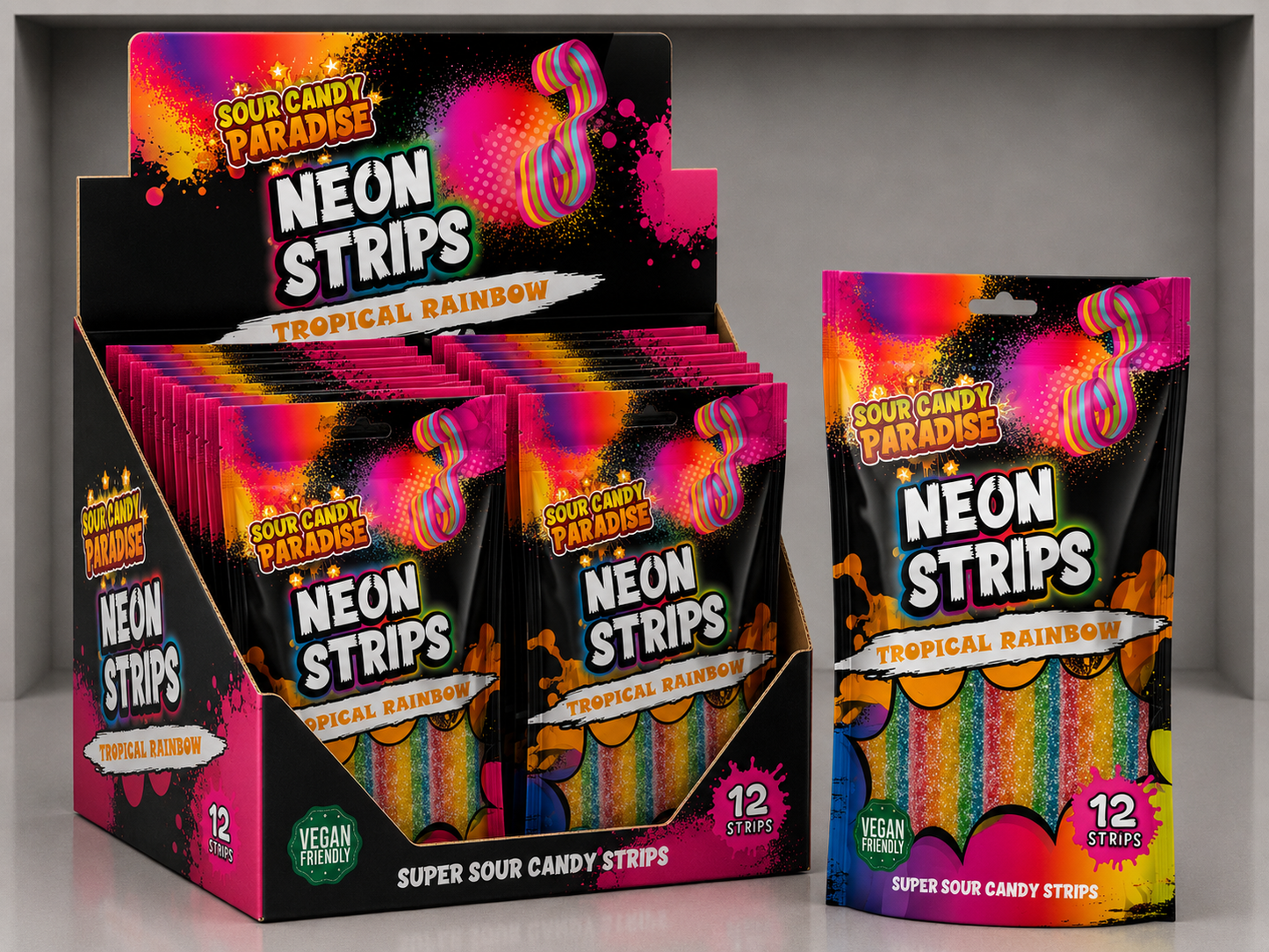 Tropical Rainbow Neon Belts