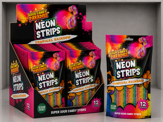 Tropical Rainbow Neon Belts