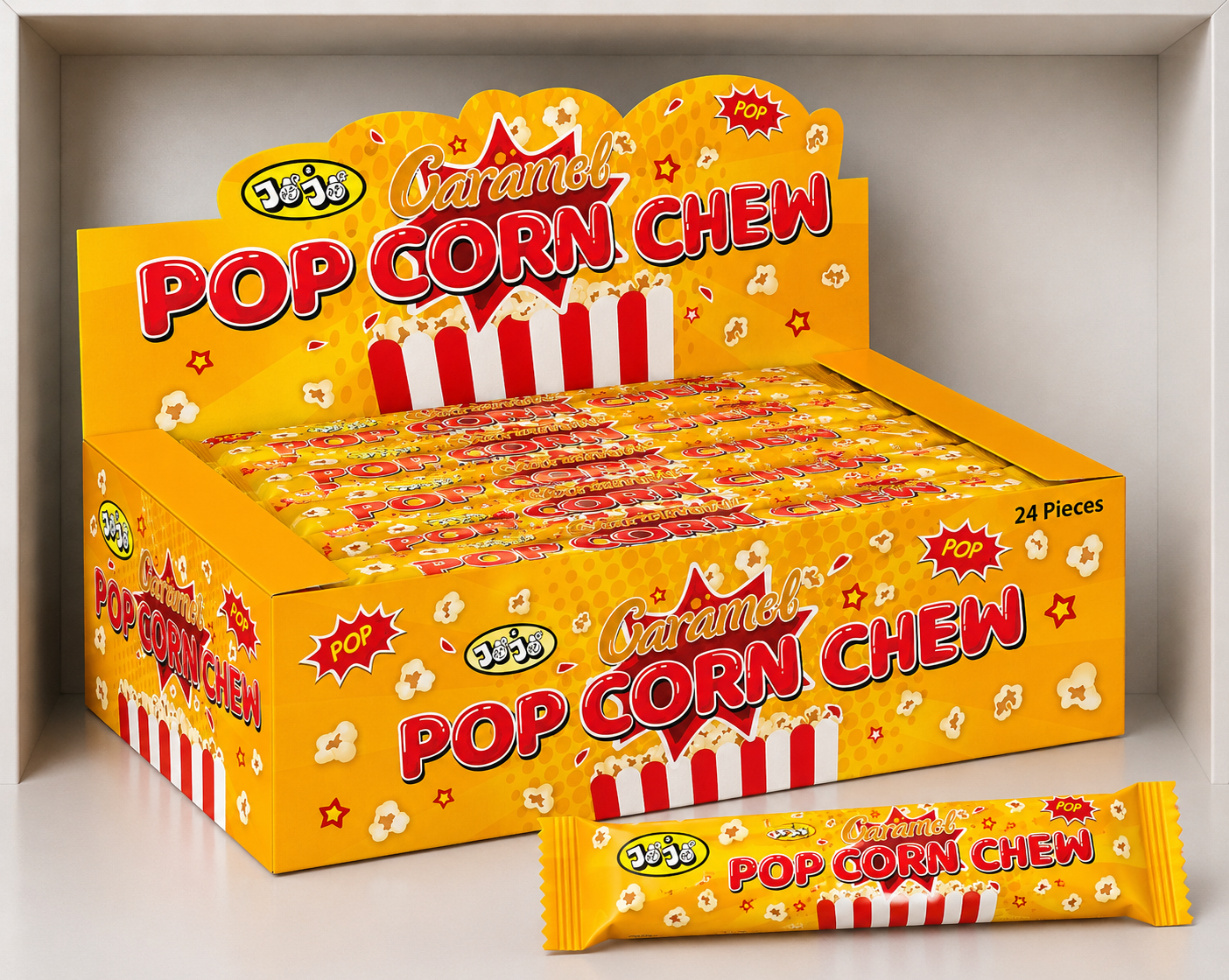 Popcorn Chew Bars