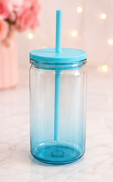 Ombre Can Style Cups - With Decal Wrap