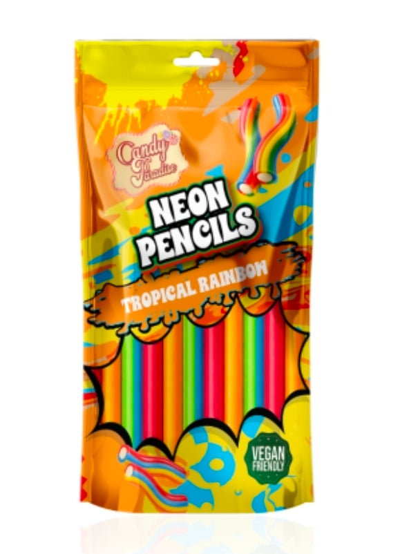 Tropical Rainbow Neon Pencils