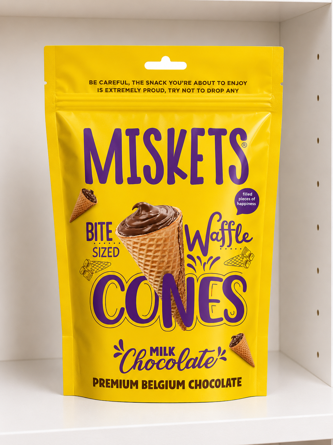 Miskets Milk Chocolate Mini Cones