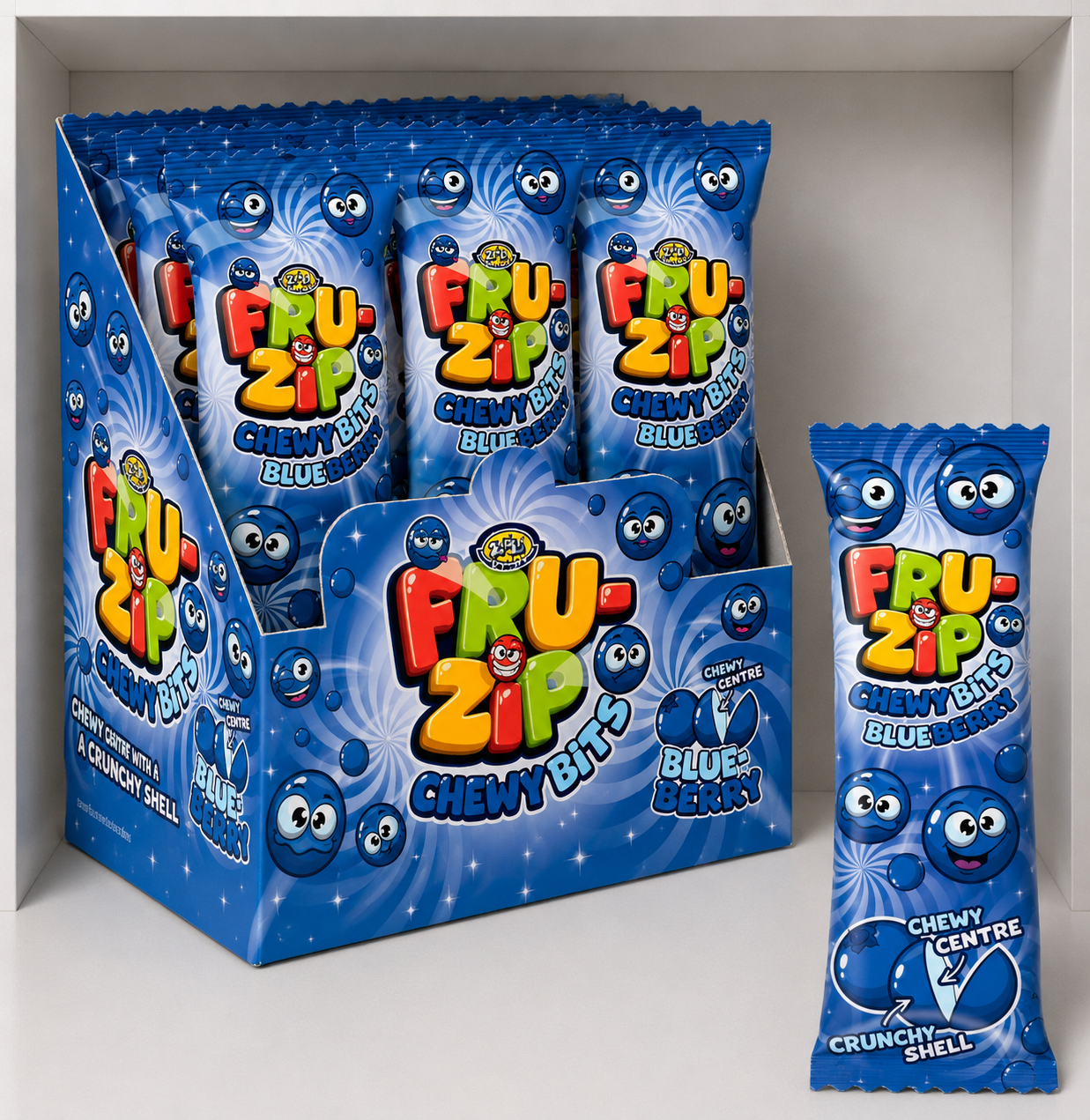 Fru-Zip Chewy Bits -Blueberry
